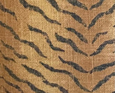 Saffron Animal Print Throw Pillow Cover: Cotton Linen Blend