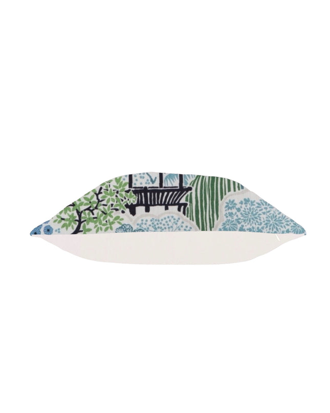 Tea House Briard Printed Double Sided Cotton Pillow Cover 18x18, 20x20, 22x22, 24x24, 12x20, 12x22, 14x22, 14x48 Mill Creek Seawind