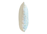 Floral Cotton Blend Throw Pillow Cover: Green Stem Design
