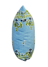 Lancefield Clara Double Sided Cotton Pillow Cover 18x18, 20x20, 22x22, 24x24, 12x20, 12x22, 14x22 Blue Green Throw Pillow Cover