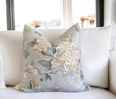 Waverly Mudan Cotton Pillow Cover 18x18, 20x20, 22x22, 24x24, 12x20, 12x22, 14x22 Chinoiserie Tree of Life