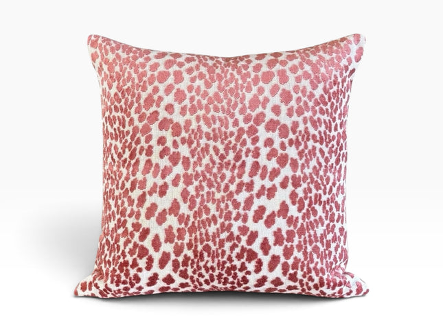 Marlowe Luxury Velvet Animal Print Pillow Cover – Double-Sided, Invisible Zipper
