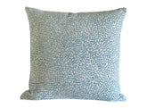 Coastal Chenille Pillow Cover: Light Blue Textured Throw Pillow