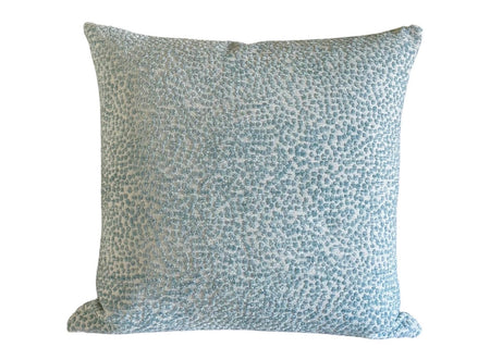 Coastal Chenille Pillow Cover: Light Blue Textured Throw Pillow