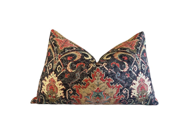 Mardi Gras Throw Pillow Cover: Covington Karma Linen Blend