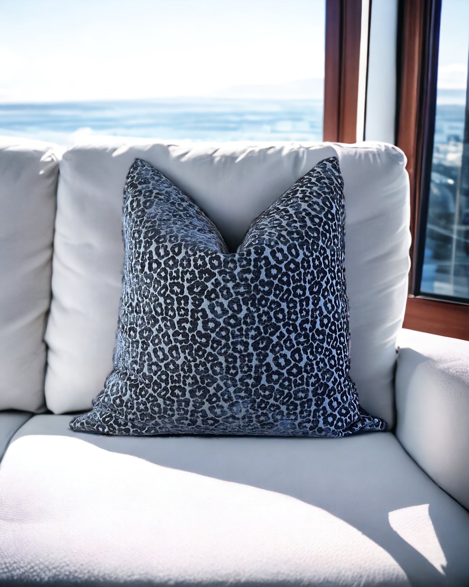 Tulvo Atlantic Leopard Throw Pillow Cover 18x18 20x20 22x22 24x24 12x2 Kings Road Home Decor