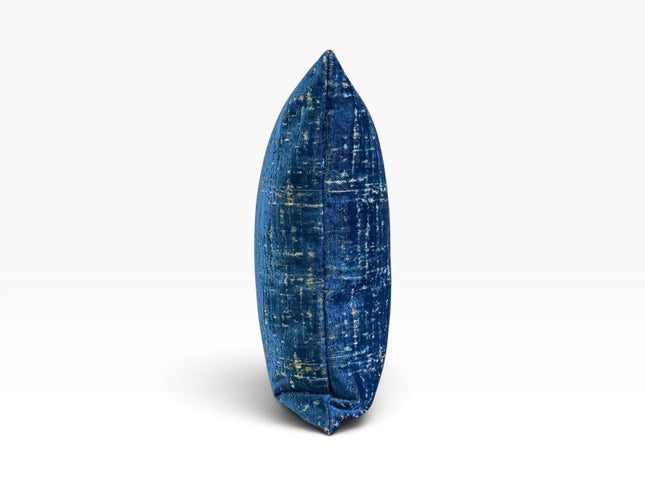 Tressa Textured Blue Pillow Cover | Woven Decorative Throw Pillow | Luxury Accent Cushion Cover | Modern Home Decor