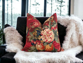 Crimson Queensland Double Sided Throw Pillow Cover 18x18, 20x20, 22x22, 24x24 12x20 12x22 14x22 14x48 Fruit Floral French Country Cover