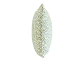 Chenille Throw Pillow Cover: Dotify Pear Green, Double Sided