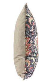 Mardi Gras Throw Pillow Cover: Covington Karma Linen Blend