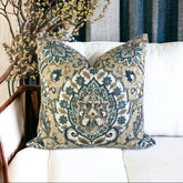 Mill Creek Throw Pillow Cover 18x18 20x20 22x22 24x24 12x20 14x20 Fidelo Cliffside Linen Blend Moroccan Pillow Cover Teal Ivory Beige Brown