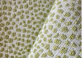 Chenille Throw Pillow Cover: Dotify Pear Green, Double Sided