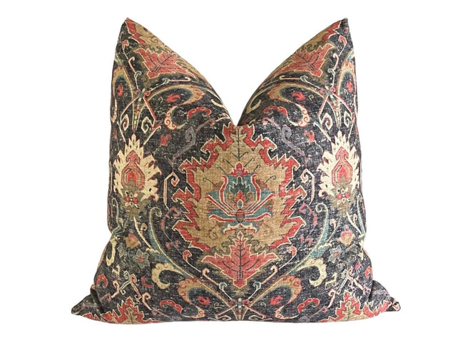 Mardi Gras Throw Pillow Cover: Covington Karma Linen Blend