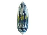 Blue Ikat Craze Throw Pillow Cover Double Sided 18x18 20x20 22x22 24x24 12x20 14x22 Birch Barkcloth Navy, Shades of Blue, Green Accents