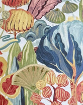 Whimsical Botanical Garden Pillow Cover – Vibrant Artistic Floral Accent