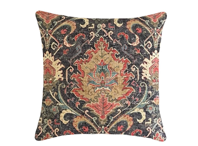 Mardi Gras Throw Pillow Cover: Covington Karma Linen Blend