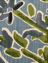 Lancefield Clara Double Sided Cotton Pillow Cover 18x18, 20x20, 22x22, 24x24, 12x20, 12x22, 14x22 Blue Green Throw Pillow Cover
