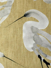 Egret Watercolor Pillow Cover – Citron Coastal Elegance