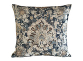 Florenta Designer Pillow Cover – Timeless Medallion Pattern in Slate & Taupe