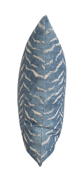 Blue Animal Print Pillow Cover 18x18, 20x20, 22x22, 24x24, 12x20, 12x22, 14x22, 14x48  Throw Pillow Cover
